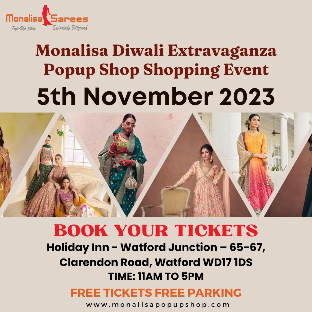 November 5th -Monalisasarees Diwali Extravaganza Popup Shop Shopping Event
