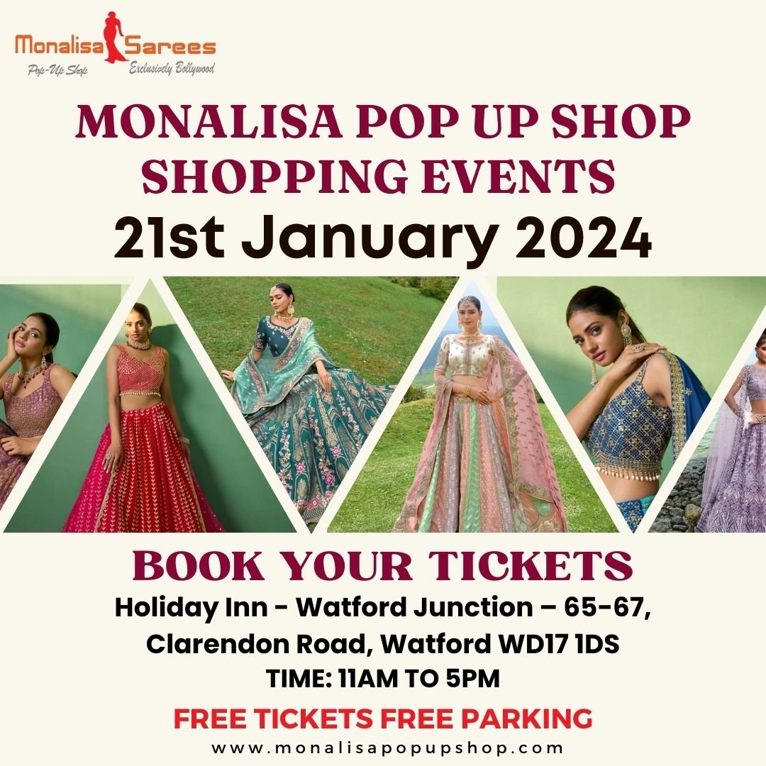 21st January 2024-Monalisasarees Pop Up Shop Shopping Event (Watford Holiday Inn)