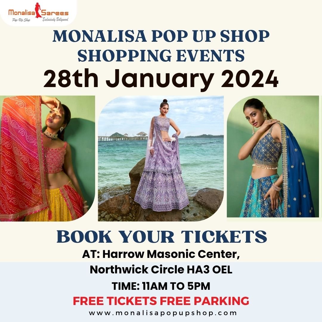 28th January 2024- Monalisa Pop Up Shop Shopping Event (Harrow Masonic Centre)