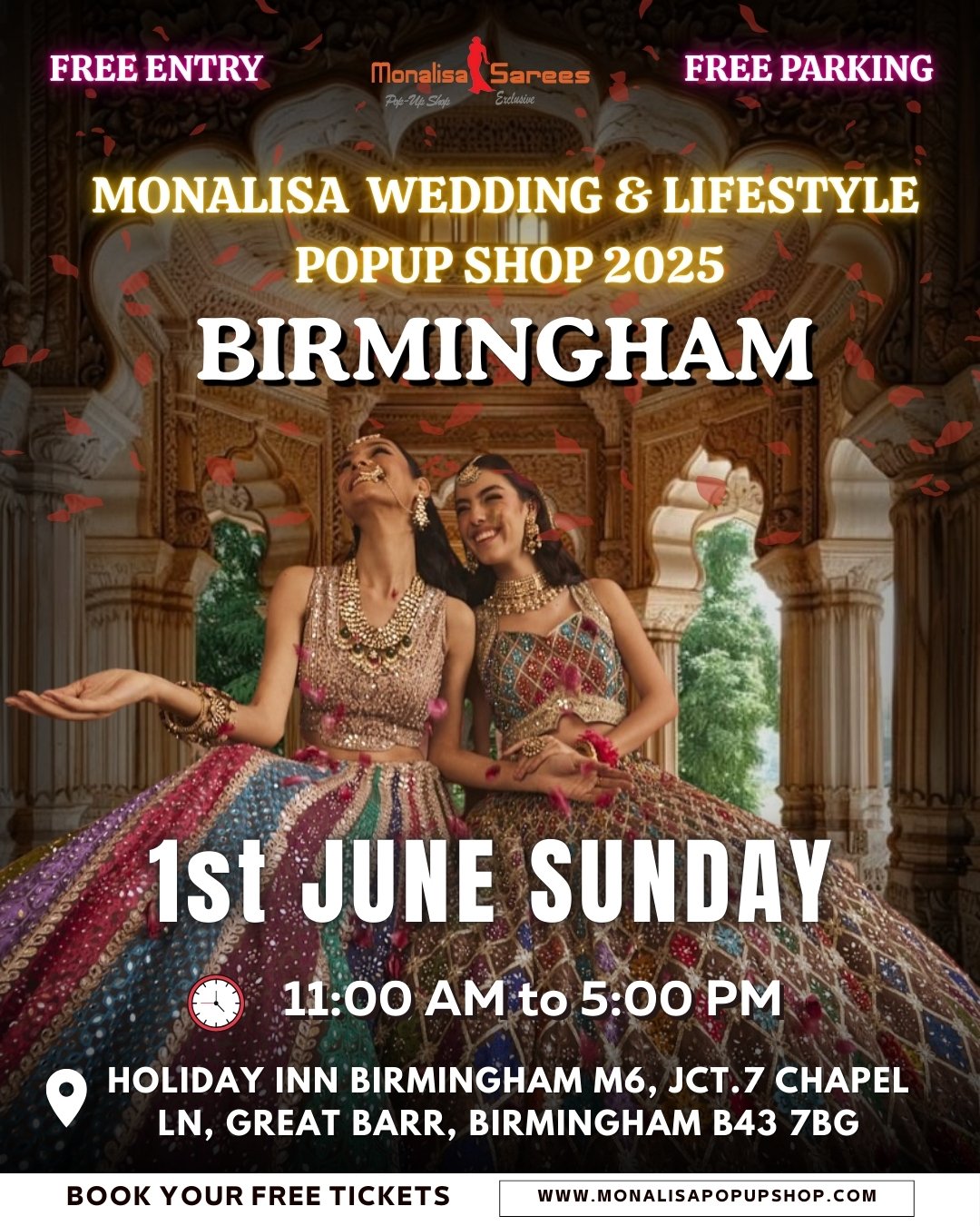 1st June 2025 -Monalisa wedding & Lifestyle pop up shop Shopping Event (BIRMINGHAM)