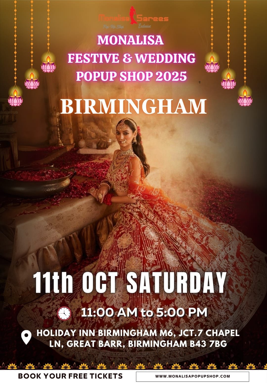 11th Oct 2025 -Monalisa Festive Wedding Popup Shop (Holiday inn Birmingham M6 JCT.7)